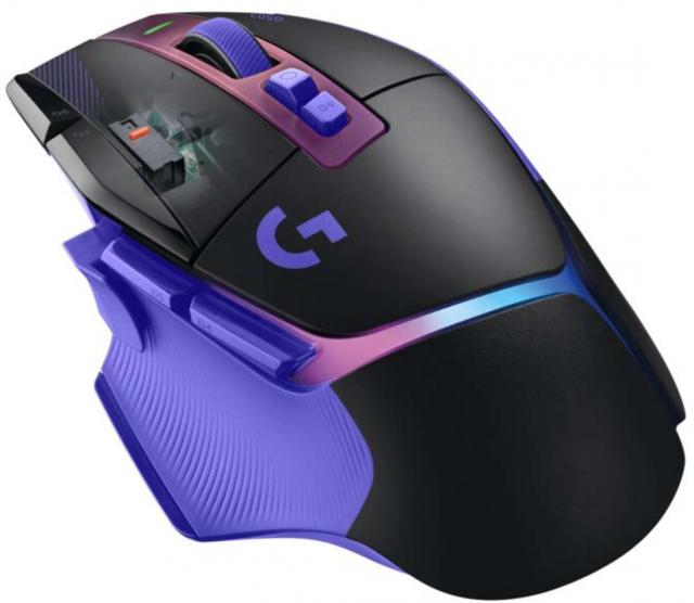 Геймърска безжична мишка Logitech G502 X Plus Lightsync RGB - Dark Lilac 