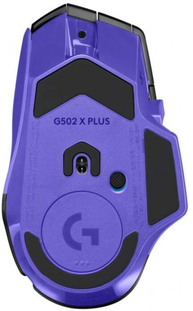 Геймърска безжична мишка Logitech G502 X Plus Lightsync RGB - Dark Lilac 