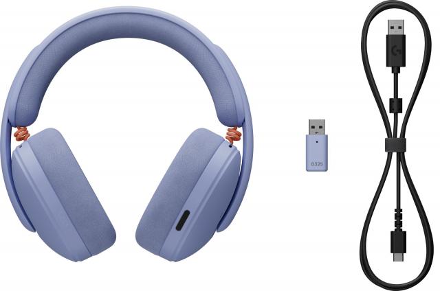 Геймърски слушалки Logitech G325 Ligthspeed Wireless, Микрофон, Лилав 