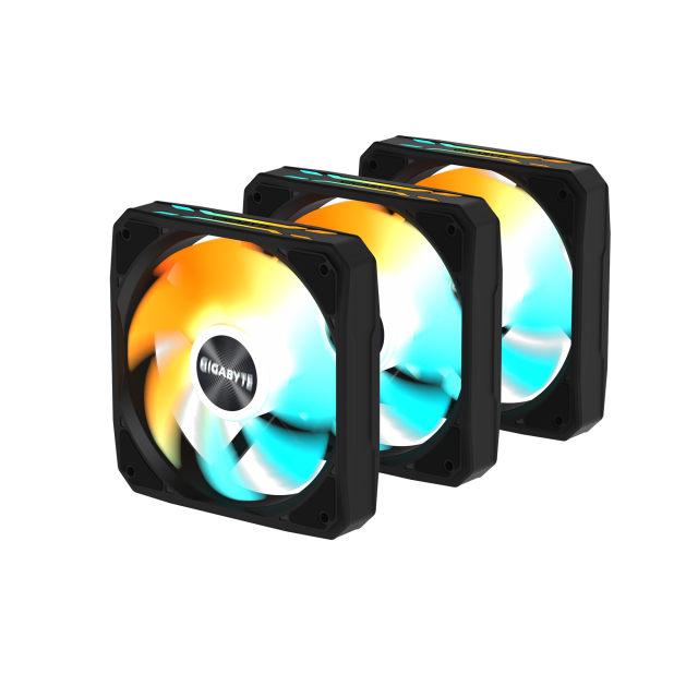 Triple Fans GIGABYTE AORUS EZ CHAIN 120, 3-Pack ARGB 