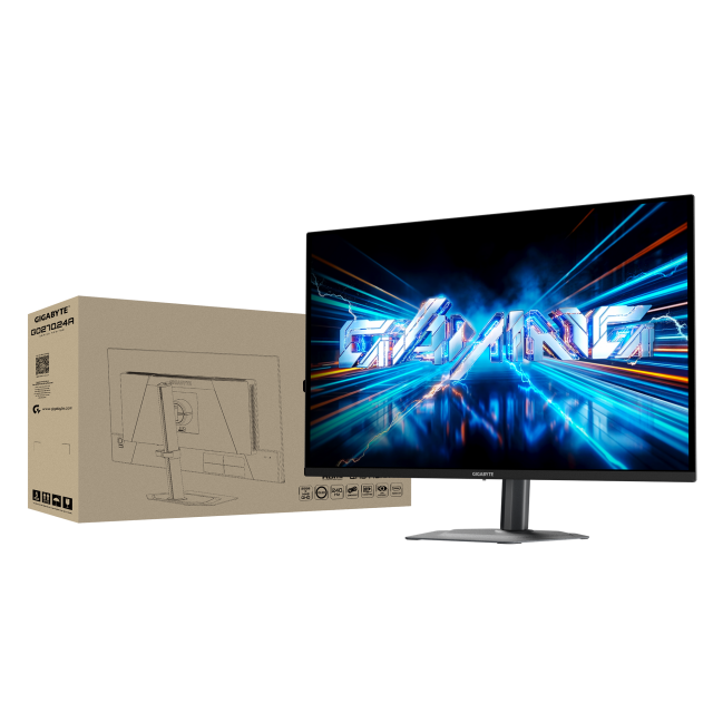 Геймърски монитор GIGABYTE GO27Q24A - 27" QD-OLED, QHD(2560x1440), 240Hz, 0.03ms, G-Sync, FreeSync Premium 