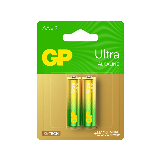 Алкална батерия GP ULTRA LR6 AA /2 бр. в опаковка/ 1.5V GP, GP15AU 