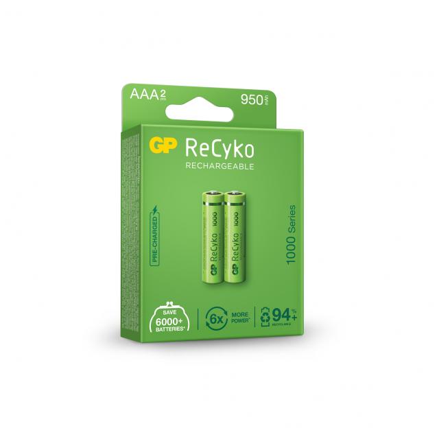 Акумулаторна Батерия GP R03 AAA 1000mAh NiMH 100AAAHCE-EB2 2 бр. в опаковка GP 