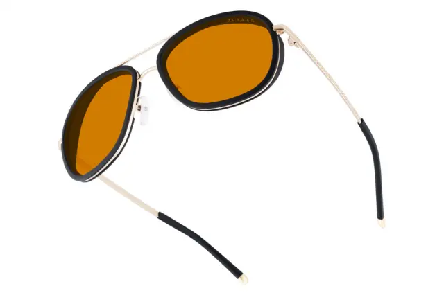 GUNNAR Dume Computer Glasses - Gold - Amber Max 