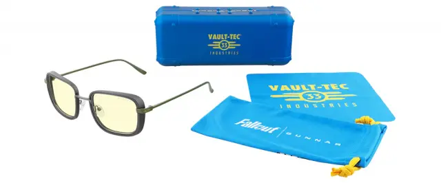 Геймърски очила GUNNAR Fallout Vault 33 Gunmetal/Olive - Amber 