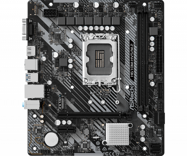 Дънна платка ASRock H610M-HVS/M.2 R2.0, LGA1700, DDR4, mATX 
