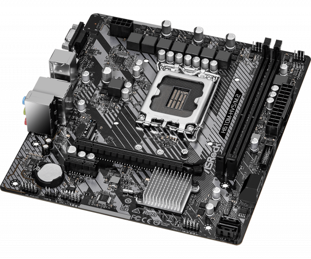 Дънна платка ASRock H610M-HVS/M.2 R2.0, LGA1700, DDR4, mATX 