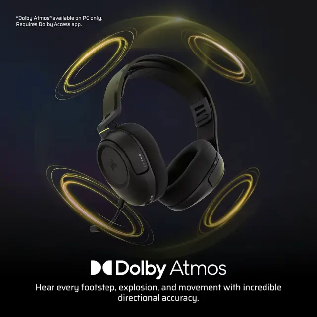 Геймърски безжични слушалки Corsair HS35 v3 Carbon 