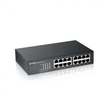 Суич ZYXEL GS1100-16, 16 портов, Gigabit, за монтиране в шкаф