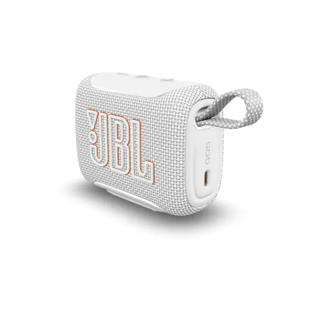 Блутут колонка JBL GO 5 White 4.8 W, батерия до 8 часа, зарядно USB TYPE-C 