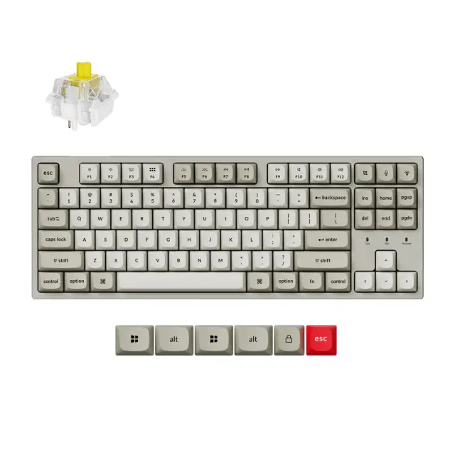 Mechanical Keyboard Keychron C1 Pro 8K QMK - Super Banana Switch 