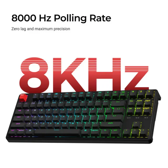 Mechanical Keyboard Keychron C3 Pro 8K QMK - Super Red Switch, Hot-Swappable, RGB 