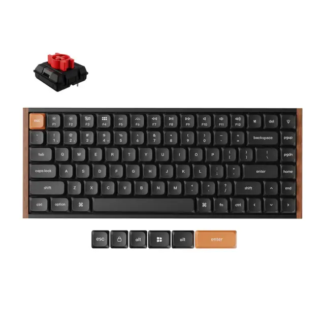 Wireless Mechanical Keyboard Keychron K3 MAX SE Black QMK/VIA - Milk POM Red Switch 