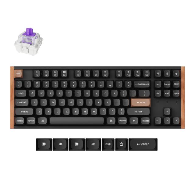Mechanical Keyboard Keychron K8 HE Magnetic Switch - Black Special Edition 