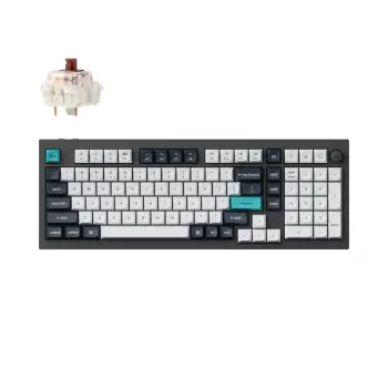 Mechanical keyboard Keychron Q5 Max QMK Carbon Black - Gateron Jupiter Brown