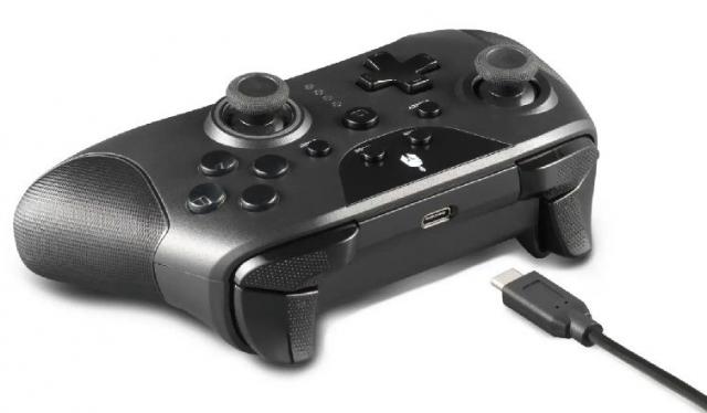 Gamepad wireless Spartan Gear Aspis 4, pentru PC si PS4, Negru 