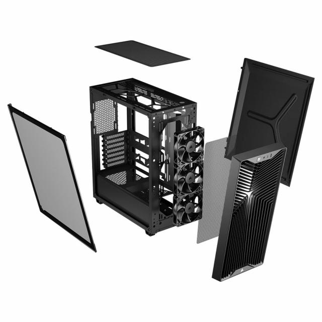 Кутия Corsair 3200D RS Mid-Tower Performance Case - Black 