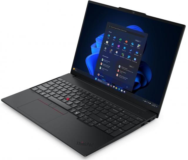 Лаптоп Lenovo ThinkPad E16 G3 - 16" IPS WUXGA (1920x1200), Intel Core Ultra 7 255H, 16C (up to 5.1GHz, 24MB), 32GB DDR5-5600, 1TB SSD 