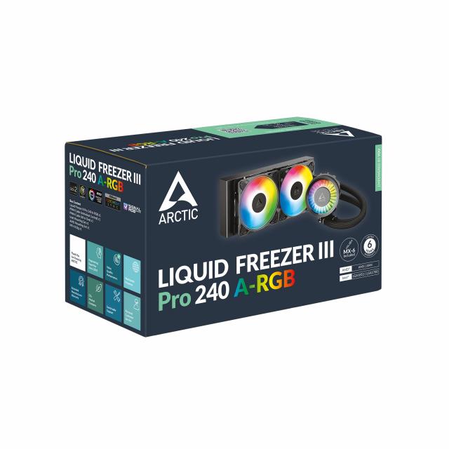 Охладител за процесор Arctic Liquid Freezer III Pro 240 A-RGB  - Black 