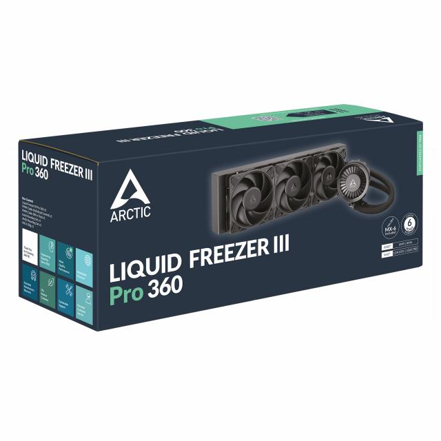 Охладител за процесор Arctic Liquid Freezer III Pro 360 - Black 