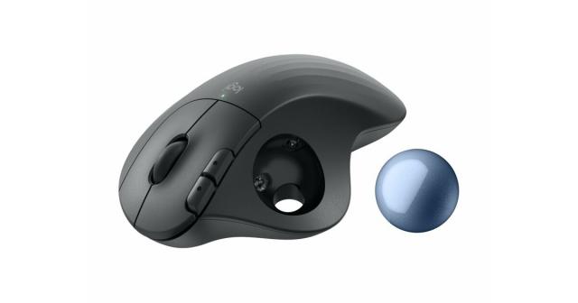 Wireless optical mouse Logitech ERGO M575S graphite, Trackball 