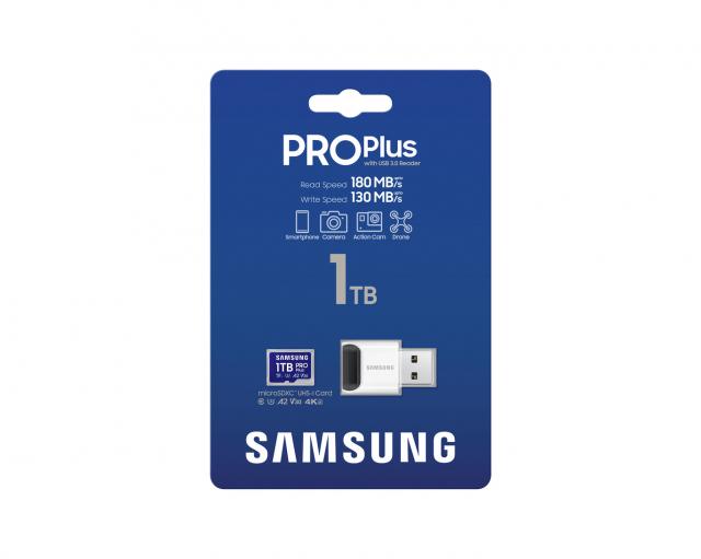 Memory card Samsung PRO Plus 1 TB, microSDXC UHS-I Class 10, Adapter 