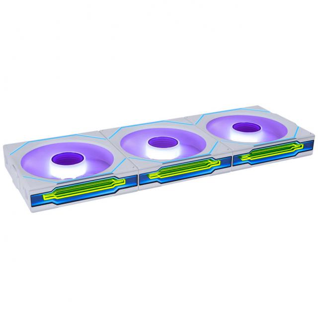 3Pack Fans Lian Li UNI FAN SL-INF Wireless ARGB PWM- 120 mm White + Controller 