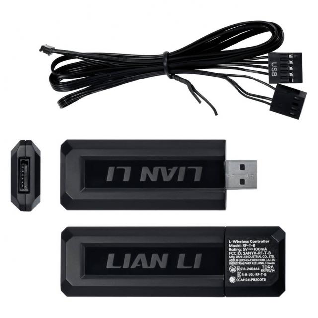3Pack Fans Lian Li UNI FAN SL-INF Wireless ARGB PWM Reverse - 120 mm Black + Controller 