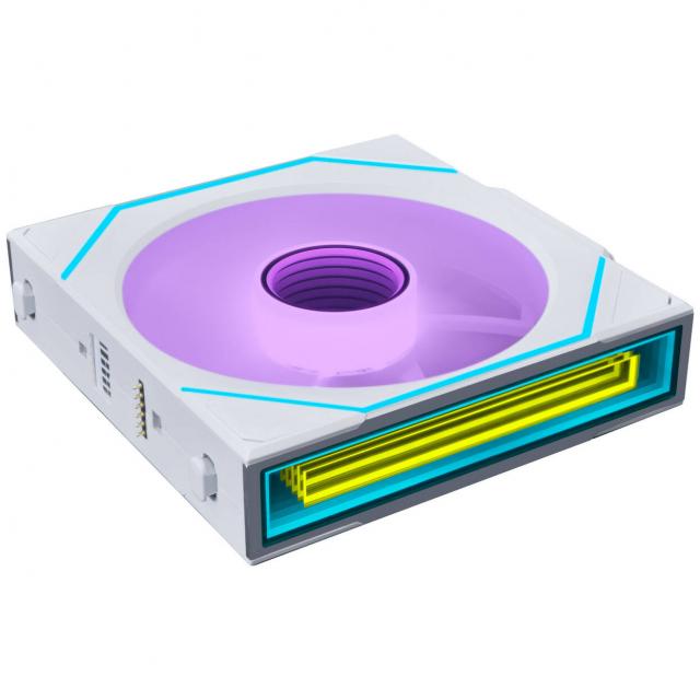 3Pack Fans Lian Li UNI FAN SL-INF Wireless ARGB PWM Reverse - 120 mm White + Controller 