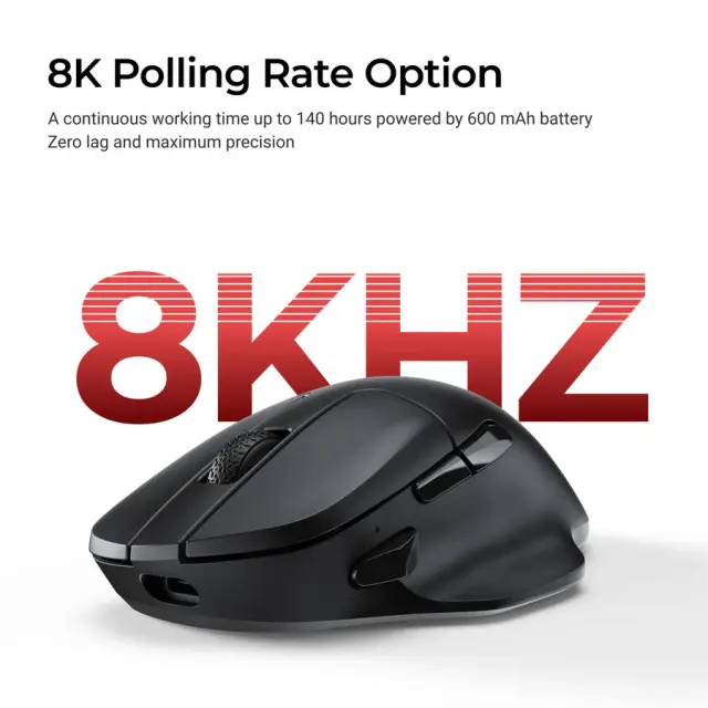 Безжична мишка Keychron M7-A23 8000Hz - Black 