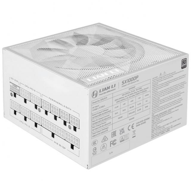 Захранващ блок Lian Li SX1000P White 1000W 80+ Platinum PCIe 5.1, ATX 3.1 