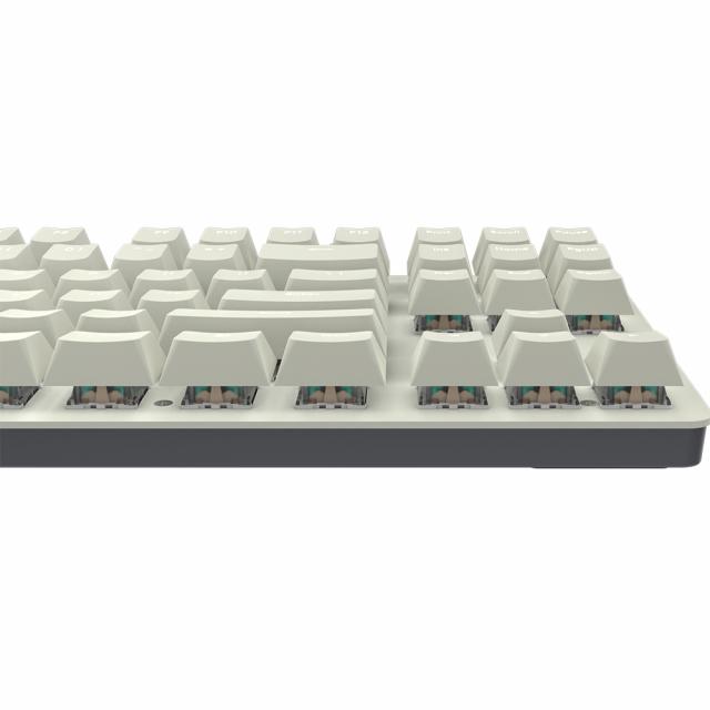 Gaming Mechanical Keyboard Nubi NK87 White TKL - G3MS Sapphire V2 Switches, ABS 