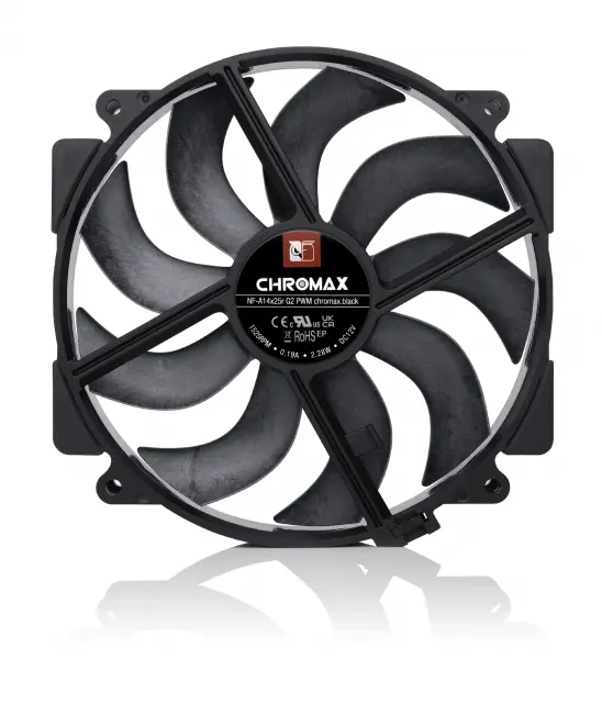 Fan Noctua NF-A14x25r G2 PWM chromax.black, 140mm 