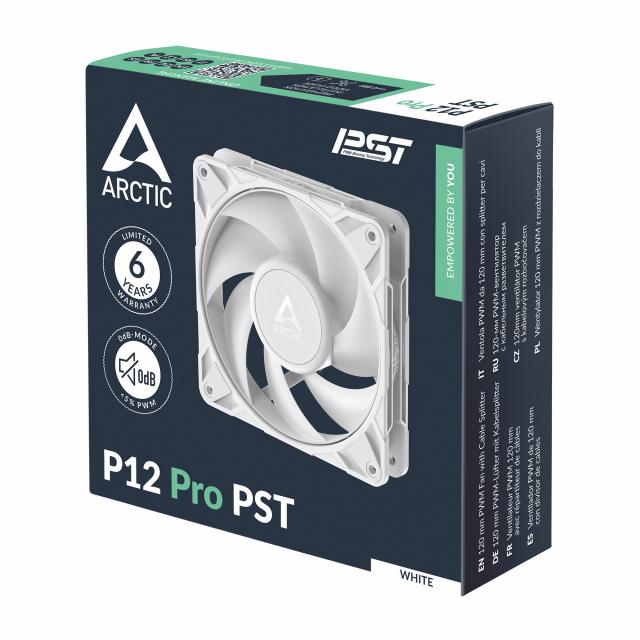 Вентилатор ARCTIC P12 Pro PST White - 120mm PWM 