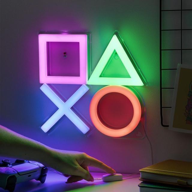 Лампа Paladone: Playstation - Wall Mountable LED Neon Light, PP13130PSVN 