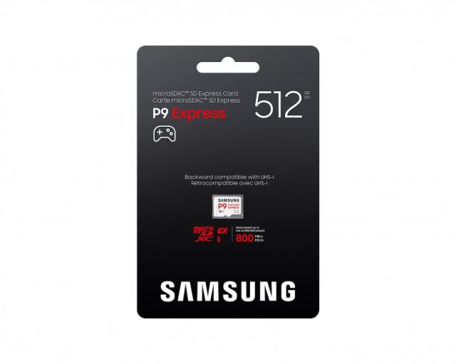 Карта памет Samsung microSDXC, 512GB P9 Express , 800 MB/s, UHS-I 90 MB/s U3, V30, A1 