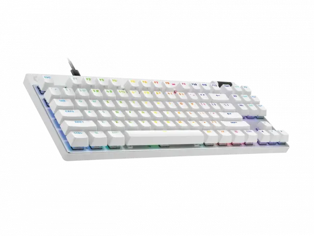 Logitech G Pro X Rapid TKL Mechanical Gaming Keyboard - White, magnetic-analog switch 