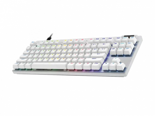 Logitech G Pro X Rapid TKL Mechanical Gaming Keyboard - White, magnetic-analog switch 