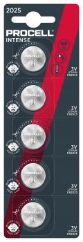 Lithium Button Battery DURACELL PROCELL CR2025 3V 5 pcs in blister  /price for 1 battery/