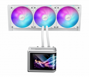 CPU AIO Liquid Cooler ASUS ROG Ryuo IV SLC 360 White Edition ARGB 6.67" Curved AMOLED Display