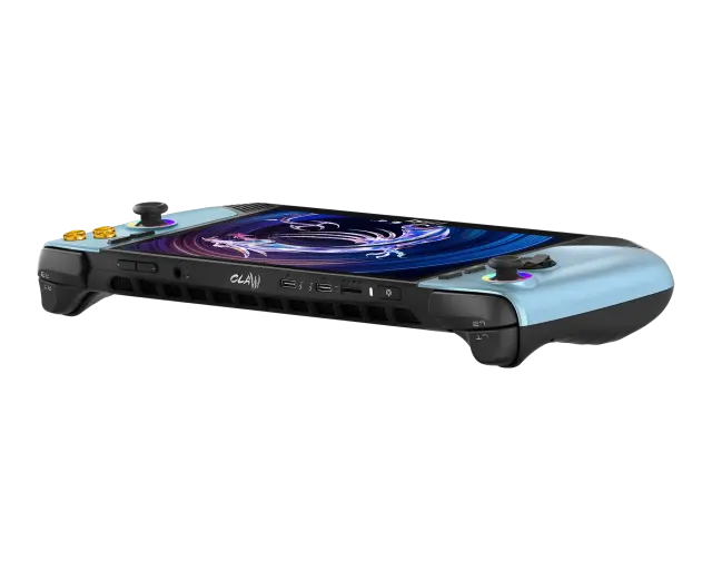 Игрова конзола MSI Claw 8 AI+ A2VM-261GR - 8" IPS FHD+(1920x1200) 120Hz VRR, Intel Core Ultra 7 258V, 32GB LPDDR5x, 1TB SSD, Win 11 Home - Glacier Blue Edition 