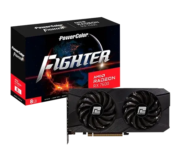 Graphic card POWERCOLOR RX 7600 Fighter V2 8GB GDDR6 