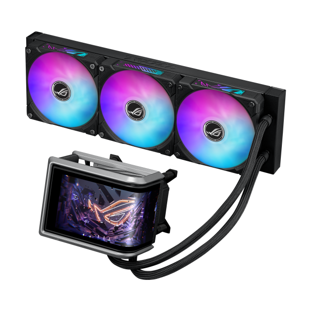 CPU AIO Liquid Cooler ASUS ROG Ryuo IV 360 ARGB 6.67" Curved AMOLED Display 