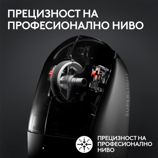 Геймърска мишка Logitech G Pro X Superlight 2 Wireless - 910-006631 