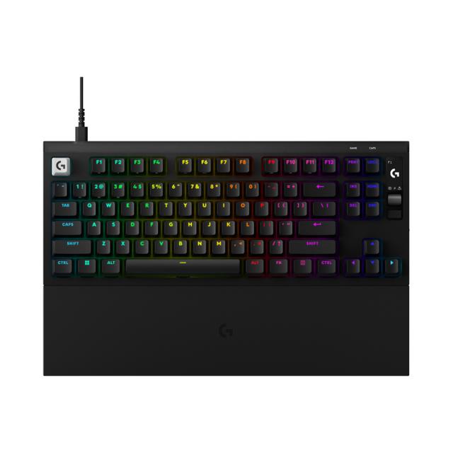 Геймърска механична клавиатура Logitech G Pro X2 RAPID TKL, Magnetic Analog Linear Switch - Черен 