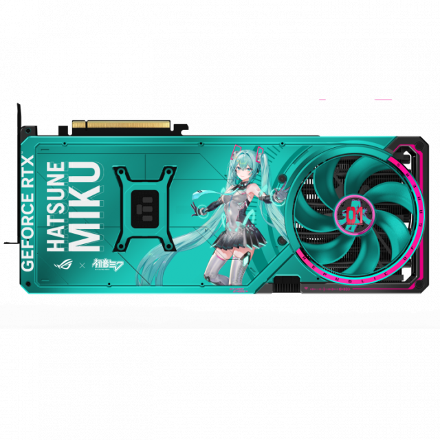 Graphic card ASUS ROG ASTRAL RTX 5080 OC 16GB GDDR7 Hatsune Miku Edition 