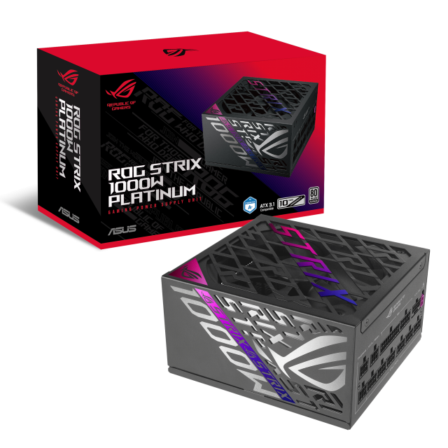 Power Supply ASUS ROG STRIX 1000W, 80+ Platinum PCIe 5.1, Fully Modular 