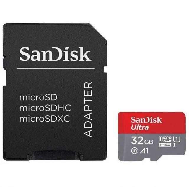 SanDisk Memory card Ultra microSDXC 32GB, SD Adapter, 120MB/s Class 10 UHS-I A1 