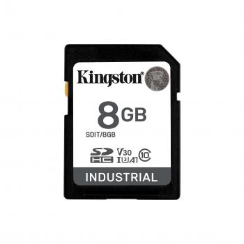 Memory card Kingston 8GB SDHC Industrial C10, UHS-I, U3, V30, A1