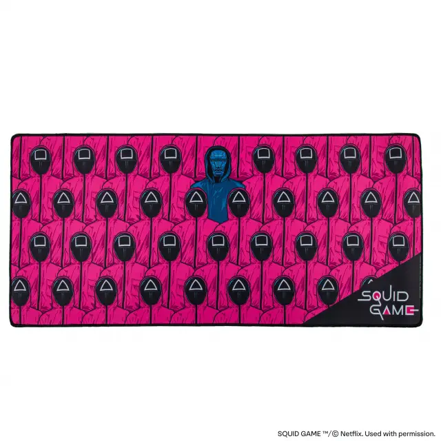 Пад за мишка Netflix Squid Game - Front Man And Guards Desk Mat 